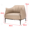 Komfort nowoczesny salon pojedyncza sofa